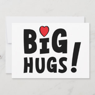 Big hug. Carte d'identité ou pour la Saint-Valenti