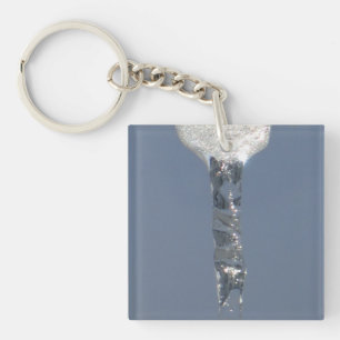 Big Icicle In Blue Sky Keychain