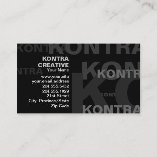 Big Impacting Text Business Card