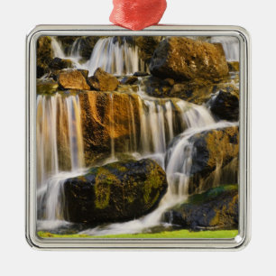 Big Island, Hawaii. Cascading stream, Big Island Metal Ornament