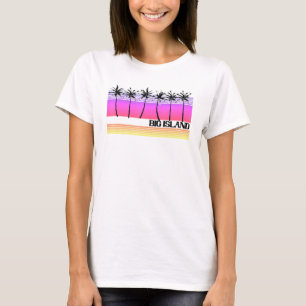 Big Island Hawaii Retro Style Beach Vintage Sunset T-Shirt