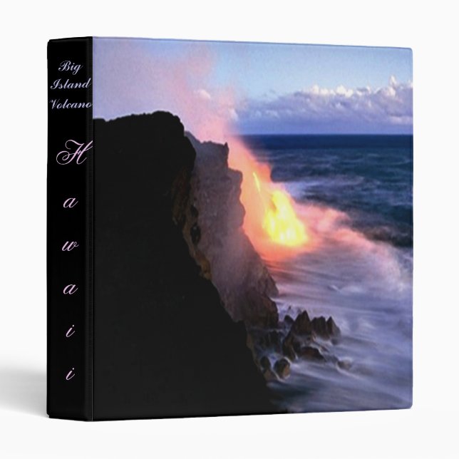 Big Island Hawaii Volcano Binder (Front/Spine)