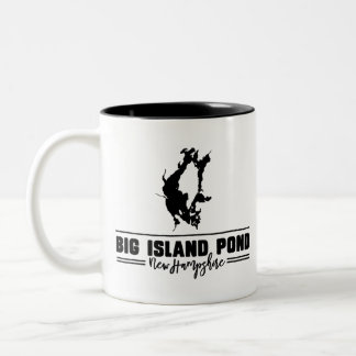 Big island Pond New Hampshire Two-Tone Coffee Mug