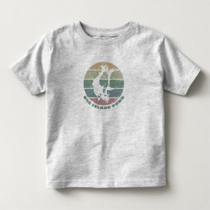 Big Island Pond NH Vintage Retro Lake Emblem Toddler T-shirt