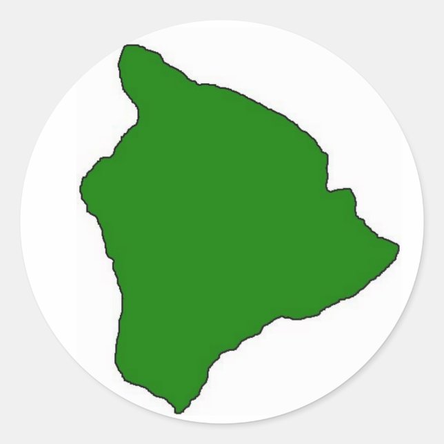 Big island sticker green (Front)