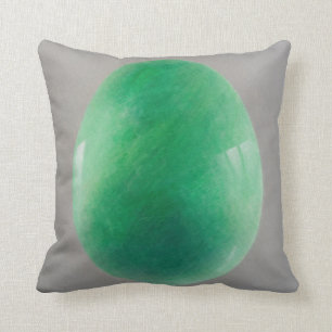 Big Jade Egg Throw Pillow