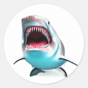 Big Jaws Shark Classic Round Sticker