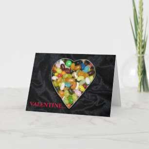 Big Jelly Bean Heart Holiday Card