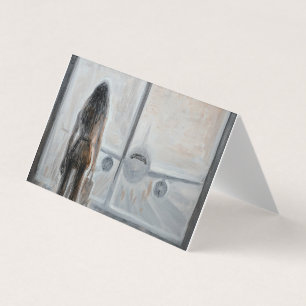 Big jet plane business card