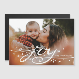 Big Joy Hand Lettered Photo Holiday Card