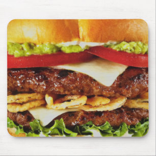 Big Juicy Cheeseburger Mouse Pad