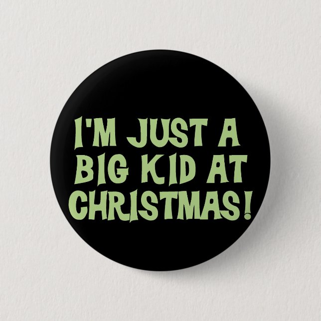Big Kid at Christmas Tshirts and Gifts 2 Inch Round Button (Front)