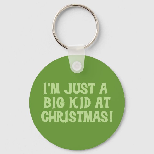 Big Kid at Christmas Tshirts and Gifts Keychain (Front)