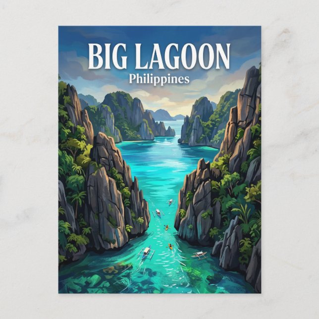 Big Lagoon Philippines Postcard (Front)