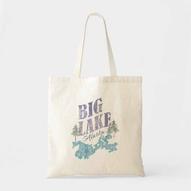 Big Lake Alaska Tote Bag (Front)