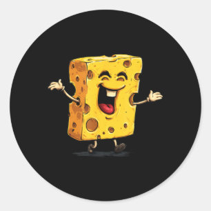 Big Laughing Cheese Logo Classic Round Sticker