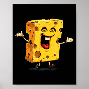 Big Laughing Cheese Logo Poster