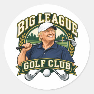 Big League Golf Club Classic Round Sticker