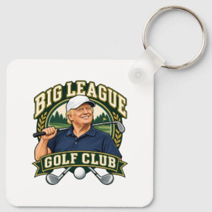 Big League Golf Club Two-Sided Aluminum Keychain