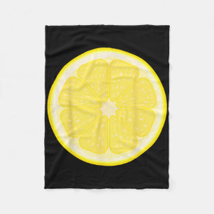 Big Lemon Sliced Costume Cute Easy Fruit Halloween Fleece Blanket