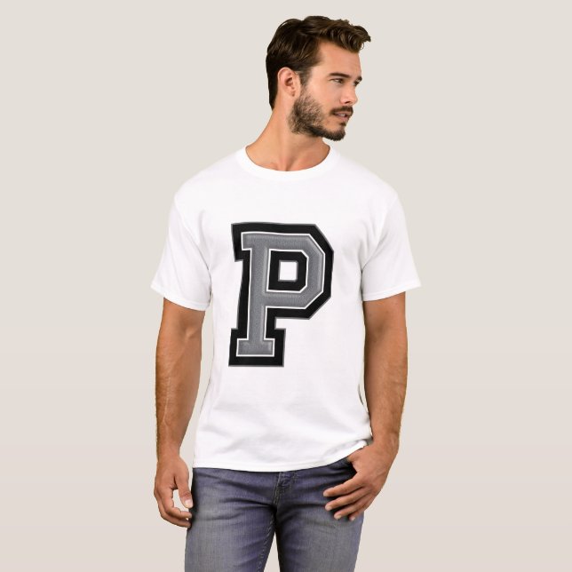 Big Letter "P" T-Shirt (Front Full)