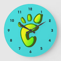 Big Lime Green Footprint