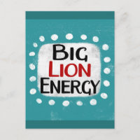 Big Lion Energy Postcard