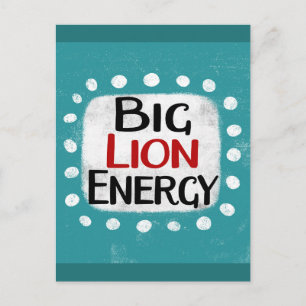 Big Lion Energy Postcard