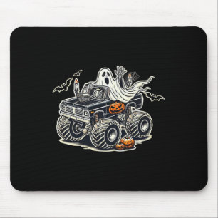 Big Little Boys Halloween Shirt Ghost Skeleton Kid Mouse Pad
