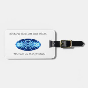 Big Little Change luggage tag - blue