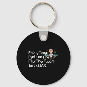 Big Little Lied Fire Fauci Anti Presidential Mask Keychain
