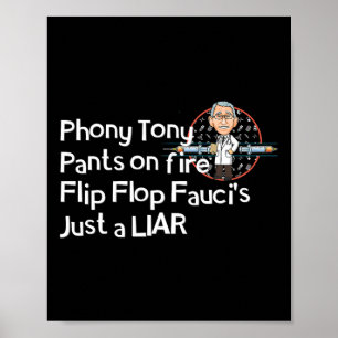 Big Little Lied Fire Fauci Anti Presidential Mask  Poster