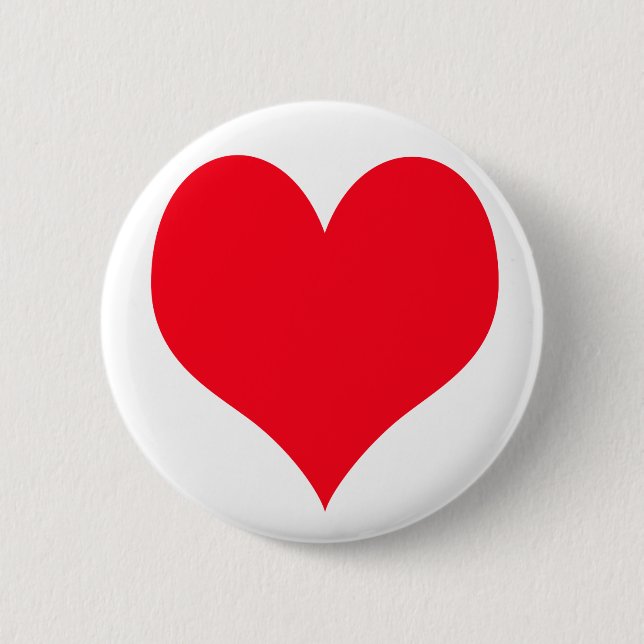 Big Love Heart 2 Inch Round Button (Front)