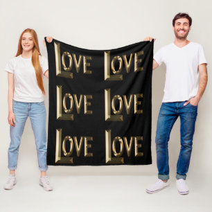 Big Love Is The Golden Word, Fleece Blanket