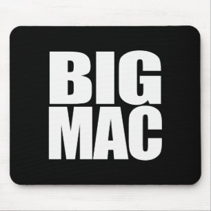 Big Mac Cool Unique And Funny Black White  Mouse Pad