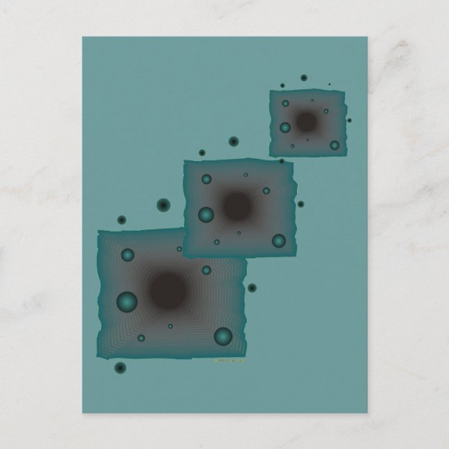 Big Machines wormhole science fiction black hole Postcard (Front)