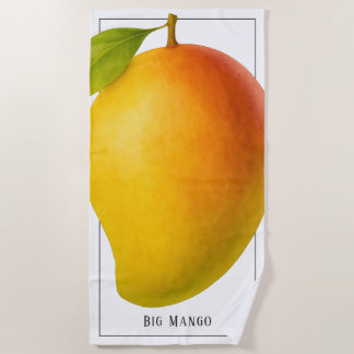 Big Mango, Sweet Fruit and Name Beach Towel