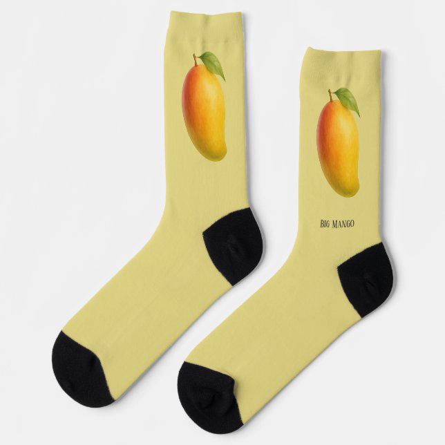 Big Mango, Sweet Fruit and Name Socks (Left)