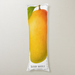 Big Mango, Sweet Fruit and Words Body Pillow