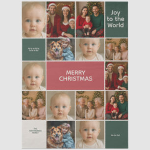big many images collage Christmas elegance  Tissue Paper