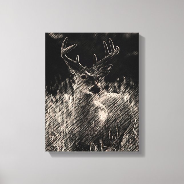 Big Meadows Buck Canvas Print (Front)