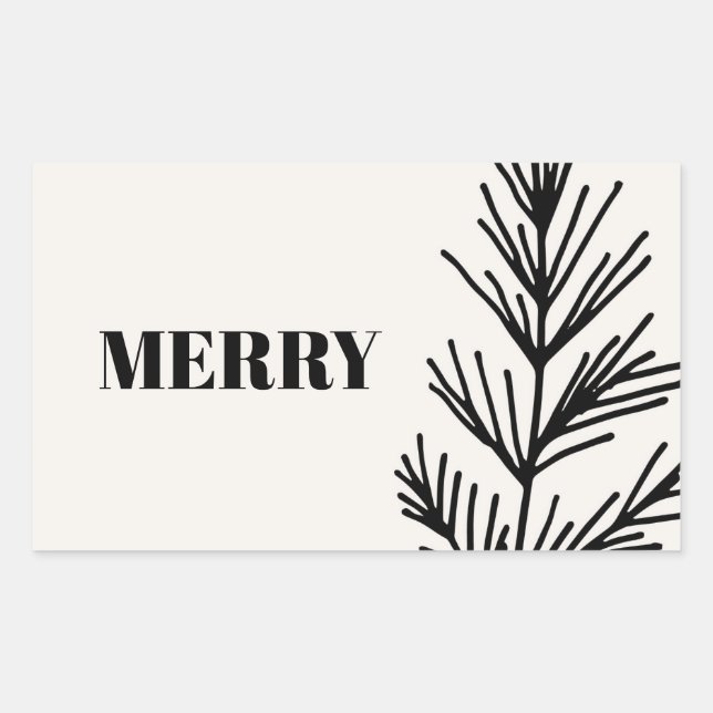 Big Merry & Leaves Sticker (Front)