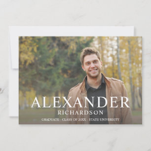 Big Mod Name Photo Graduation Announcement