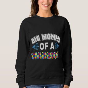 Big Momma Of A Warrior Autism Awareness Sweatshirt