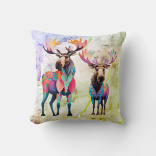 Big Moose et un ami MooseThailler Coussin