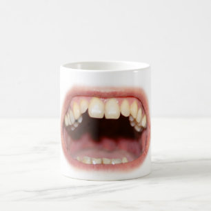 Big Mouth And Teeth Mug / Cup