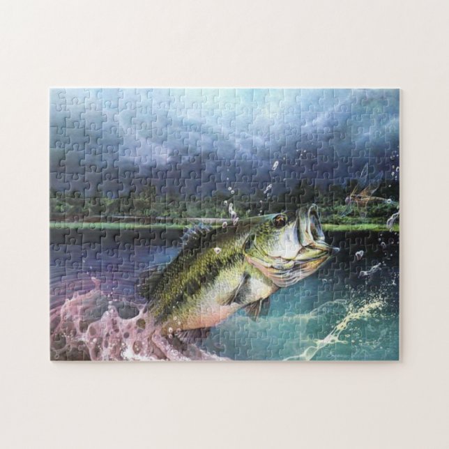 big mouth bass jigsaw puzzle (Horizontal)