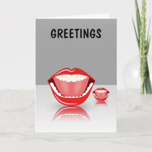 Big Mouth Dental Greeting Cards