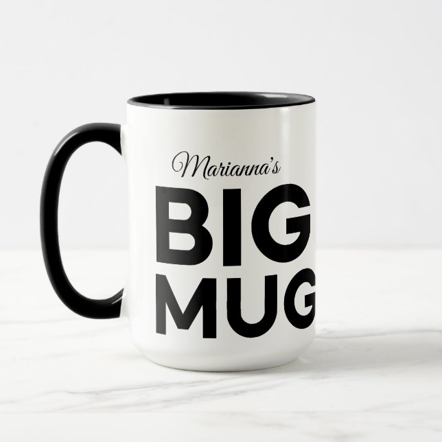 Big Mug | Grosse Mug | Nom personnalisé du script (Gauche)