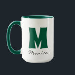 Big Mug | Huge Mug | Script Custom Name Monogram<br><div class="desc">Elevate your coffee or tea experience with our two tone customizable jumbo mug,  designed for those who appreciate simplicity and functionality. The minimalist font adds a touch of sophistication,  making it perfect for daily use or as a thoughtful gift.</div>